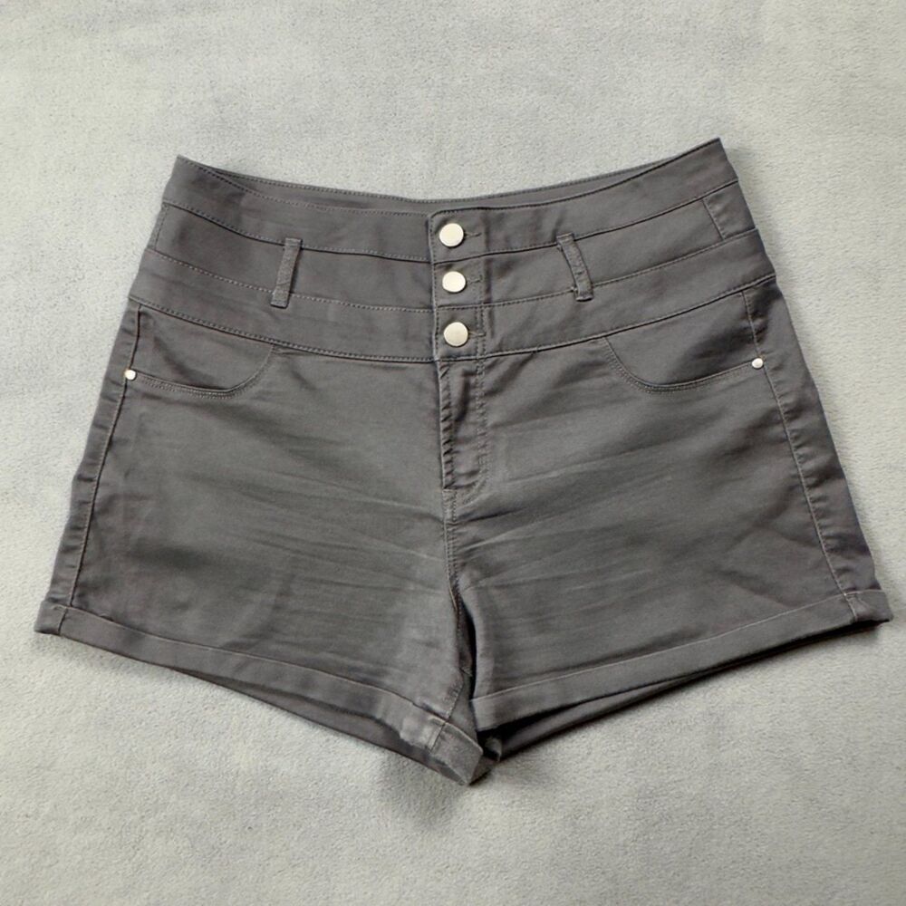 Refuge Grey Stretch Shorts 12